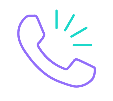 Ilustração de fone de um telefone convencional.